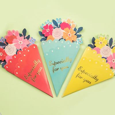 China 30 Sheets / Set 2021 Greeting Card Wholesalers Custom Printing Bouquet Greeting Cards for sale