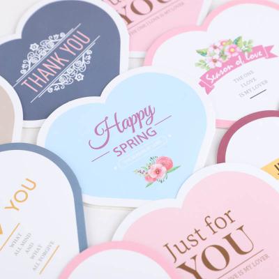 China Wholesale Custom Greeting Cards Valentine's Day Europe Heart Shape Europe Heart Day Mother's Day Birthday Gift Greeting Cards with En for sale