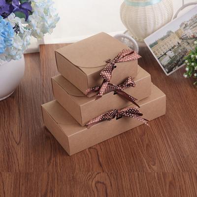 China Newest Design Cute Bow Decoration Packaging Paper Gift Box Recyclable for sale