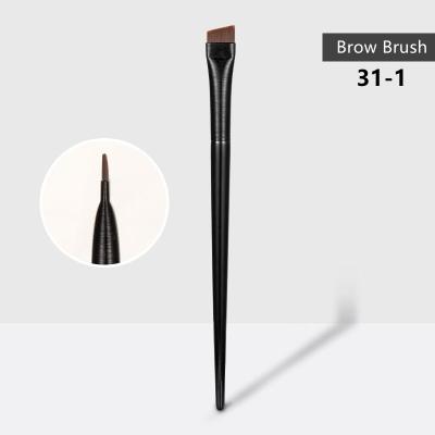 China Angular Blush Ready For Boat Eyebrow Bursh Makeup Facial Brush Professional Synthetic Hair Brow Brush for sale