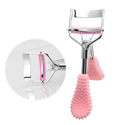 China Electrophoresis Treatment Pink Eyelash Curler With Comb Eye Wick Curler Comb False Eyelashes Curlers Tools Women Custom Makeup Tools for sale