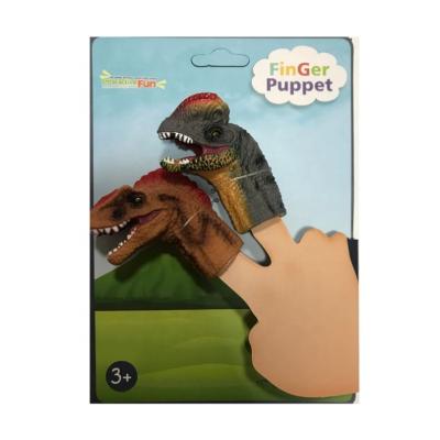 China Soft Plastic Dinosaur Figure Pretend Play Game Vinyl Dinosaur Figure Puppet Model Toy For Kids for sale