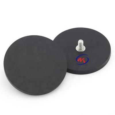 China Creative Rubber Covered Magnet With Outer Wire D88mm D66mm D43mm D36mm D31mm D22mm for sale