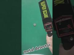 Metal detector instrument for demonstrating and detecting metal