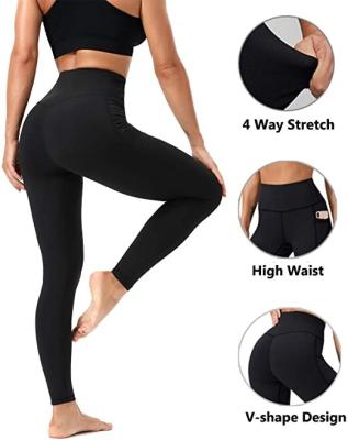 China China wholesale breathable yoga pants yoga pants/women pants with leffings/pockets workout women high waisted soft 7/8 length yoga pants for sale