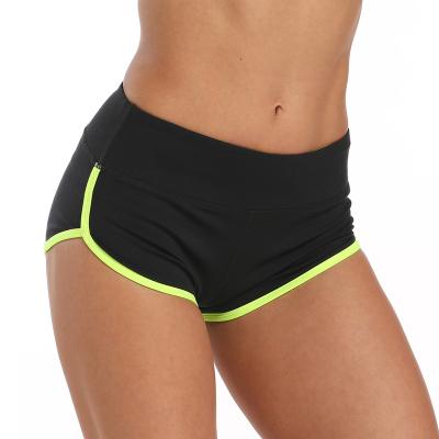 China OEM Women Fitness Antibacterial Sexy Girl Gym Jogging Shorts Running Low Cut Yoga Shorts for sale