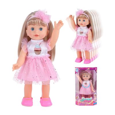 China Toy Belinda Factory Direct Selling Battery Operated Top Selling Doll 13IN (33CM) Carry-On Singing Walking Talking Sonic Control Doll for sale