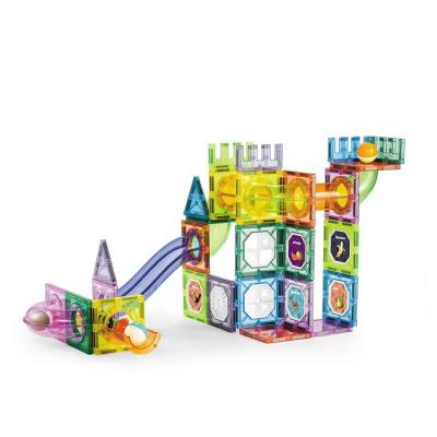 China Toy Kids Magnetic Building Blocks Building Blocks Whistle Toys Blocks De Construction Magnetico Educational Magnetische Bausteine ​​68PCS for sale