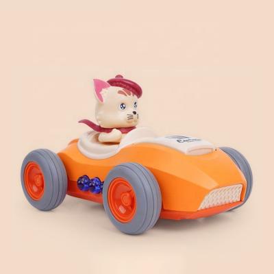 China Diecast Toy 1:36 Pull Back Car Cartoon Cat Shaking Head Toy Diecast Metal Car With Light/Music Auto Coche De Juguete Spielzeug Giocattolo for sale