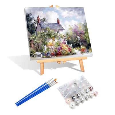 China Modern Framed Oil Painting Diy Kit For Beginner Kids Diy Digital Painting Painting By Numbers for sale