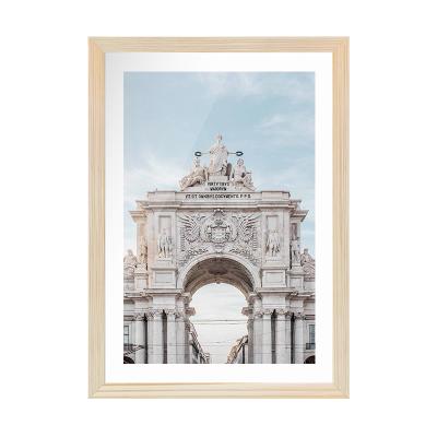 China Decorative Photo Picture Frame Black White Natural Wood Frames Wholesale Picture Frames for sale