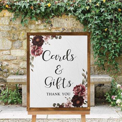 China Custom Europe Wedding Word Farmhouse Sign Frame Wedding Decor Letter Wooden Welcome Sign Display for sale