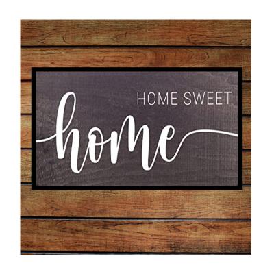 China Europe Rustic Home Sweet Home Farmhouse Decor With Frame Solid Wood Home Sign for sale