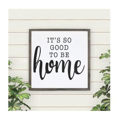 China Love Wooden Rustic Home Wall Decor Bedroom Living Room Europe Frame Retro Sweet Home Sign for sale