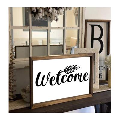 China Vertical Europe House Welcome Word Sign Large For Porch Front Door Stand Welcome Sign for sale