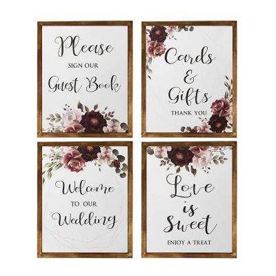 China Personalized Welcome By Europe Welcome Wedding Decorations To Our Rustic Wooden Wedding Signs Wedding Signs for sale