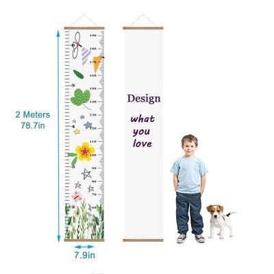 China Children Baby Hanging Height Growth Chart Wall Organizer Boy Girl Bedroom Accessories Children Height Growth Chart Or Wall Hanging Animals For Kids for sale