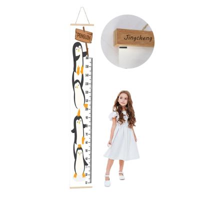 China Wooden Floor Baby Height Growth Chart Ruler Kids Bedroom Decorations Organizer Wall Hanging Height Growth Chart Children Or Wall Hanging Animals for sale