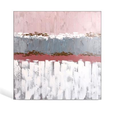 China Modern Hands Abstract Impressionist Canvas Oil Painting For Custom Pink Wall Art Picture Bedroom Cuadros Decorativos for sale