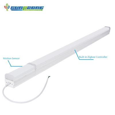 China Replaces T8/T12 Fluorescent Trims Commercial Led Batten Lights 38w Industrial Linear Led Workshop Warehouse 4ft Strip Garage Lighting for sale