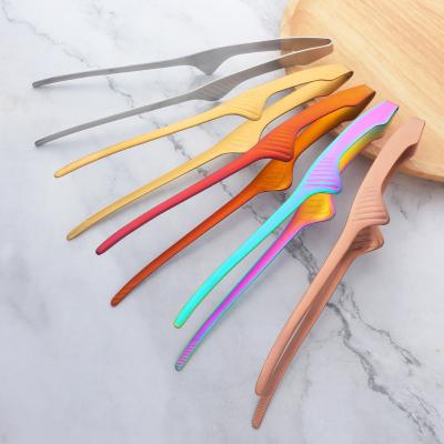 China New Design Kitchen Utensils Food Sustainably Barbecue Utensils Buffet Clip Sustainably Sharp Food Clip for sale