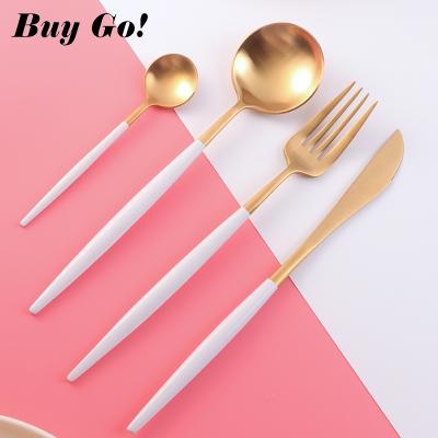 China Viable High Quality Viable Style Portuguese Flatware Set Eco 304 Stainless Steel Western Cutlery Set For Restaurant Hotel Wedding Gift for sale