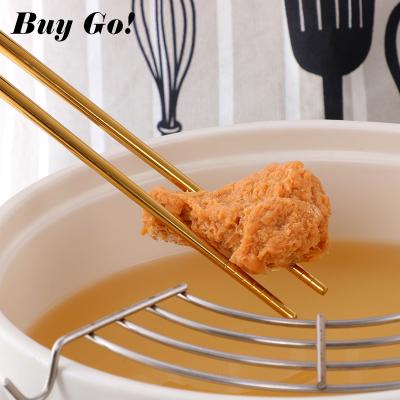 China 304 Stainless Steel Pot Viable Hot Chopsticks Anti-ironing Fried Chopsticks Noodle Chopsticks Lengthened 36cm for sale