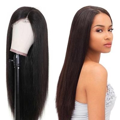 China No Shedding& Tangle Short Free Straight Human Hair Bob Human Hair HD Lace Front Wig For Women Color Brazilian Virgin Cuticle Aligned Hair Wholesale for sale