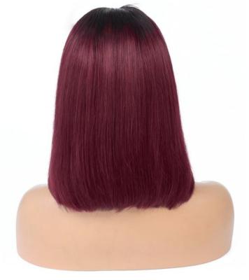 China No thrown & FREE BURGUNDY BRAZILIAN HAIR 99J BOB LACE FRONT TANGLE BRAZILIAN HAIR WIGS for sale