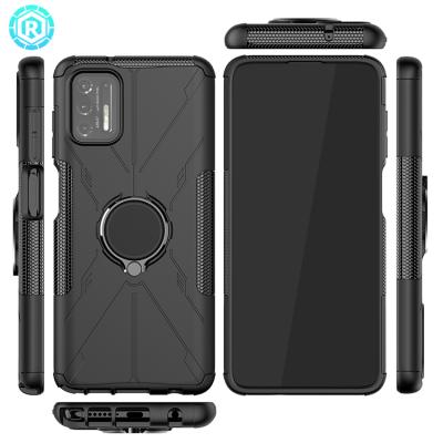 China Dustproof& 2021 New Design Ring Hybrid Phone Case Shockproof For Moto G Stylus 2021 Mecha Shockproof Case For Moto G Stylus 2021 With Ring for sale