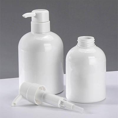 China Eco-friendly Custom White Empty Cosmetic Refillable Shampoo Bottle Bottles Plastic Shampoo 500ml Bottle For Shampoo for sale