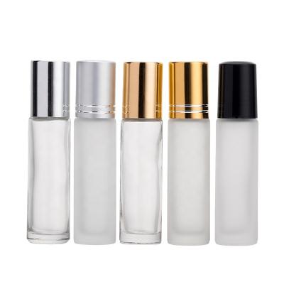 China Glass Cosmetic Bottles Custom Printed Gray To Rub Transparent Custom Logo Spray Glass Cosmetic Bottle for sale