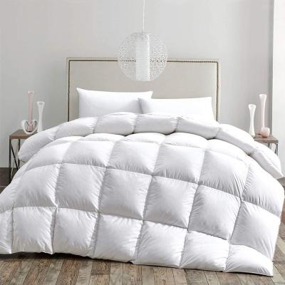 China Soft 1200 Thread Count Baffle Box Quilted Down Proof Duvet Comforter for sale