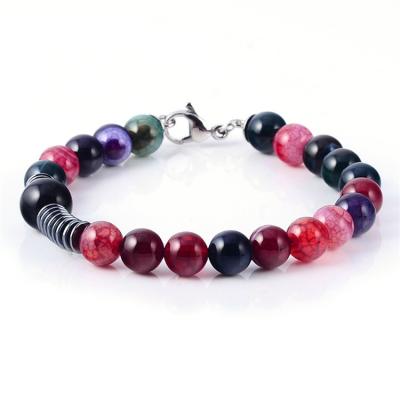 China Handmade Multi Colors Newcomer Casual/Sporting Healing Opal Bead Natural Stone Bracelet For Women for sale