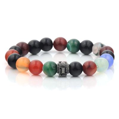 China Wholesale Casual/Sporty High Quality Crystal Stretch Stone Bracelet Seven Chakra Chips Stone Bracelet Gravels Healing for sale