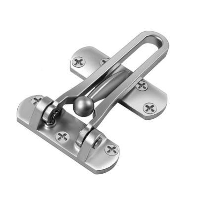 China Protection Privacy Durable Stainless Steel Door Latch Lock Modern Solid Door Guard For Hotel for sale