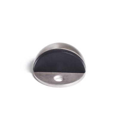 China Modern Door Safety Rubber Floor Stopper Half Round 304 Stainless Steel Door Stopper for sale