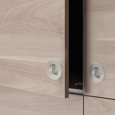 China Modern Hot Sale Quick Lead Time Cabinet Door Round Recessed Pull Door Handle for sale