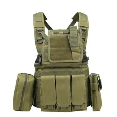 China Anti-Wrinkle Combat Molle RRV Chest Vest Wholesale Tactical Rig Harness Vest With Mag Pouch for sale