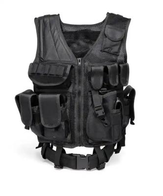 China Anti-wrinkle Men's Gear Paintball Equipment Multi-pocket Protective Vest Molle Combat Hunting Tactical Vest for sale