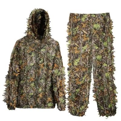 China High Quality Acid Resistant Forest Camouflage Ghillie Suit Woodland Camouflage Suit Sniper Hunting Suit for sale