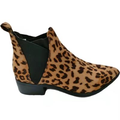 China Cheap Round China Leopard Print Boots Short Platform Womens Womens Boots for sale