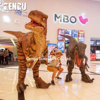 China exterior & Indoor Dinosaur Costume Raptor Venue Dinosaur Costume Adult Animatronic for sale