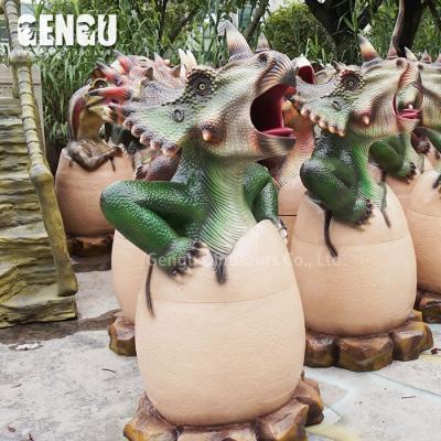 China Metal Fiberglass Hatching Dinosaur Egg Fiberglass Bin for sale