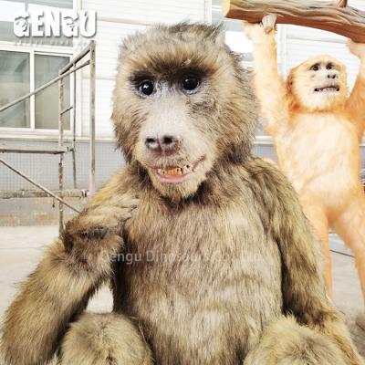 China Outdoor Or Indoor Realistic Venue Animatronic Animals Handmade Monkey Models for sale