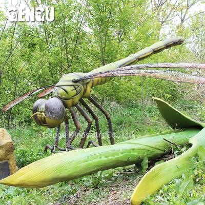 China Outdoor Or Indoor Venue Dragonfly Sculpture Animatronic Insects For Decoration for sale