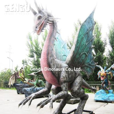 China Outdoor or indoor venue Dragon Supplier Animatronic Life-Size Moving Dragon for sale