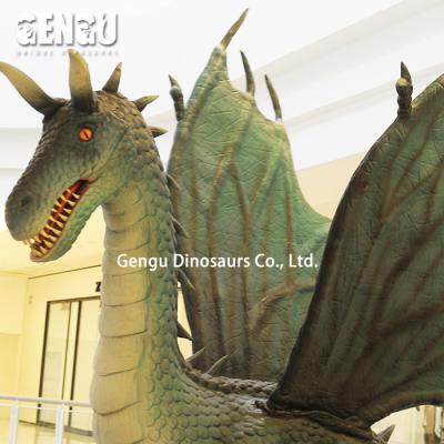 China Outdoor or Indoor Decoration Dragon Venue Theme Park Life Size Fiberglass Statues for sale