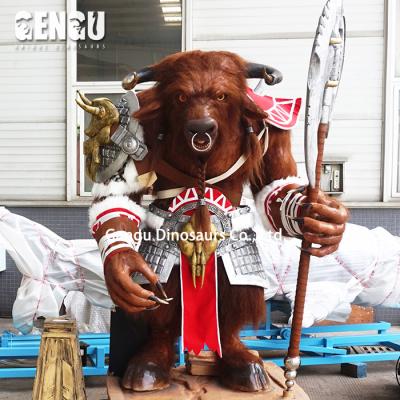 China Outdoor or Indoor Venues Customize Bull Demon King Animatronic Minotaur Tauren for sale