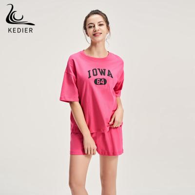 China Fashion Women Summer New Clothing Personality Sports Casual Women T-shirt Shorts Two-piece en venta